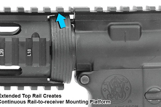 Leapers UTG PRO Model 4/15 Drop In Quad Rail Handguard with picatinny top rail